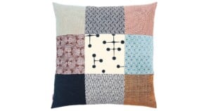NC17 kussen MeS New Classic 60x60cm bruin rose grijs en blauw