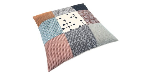 kussen MeS New Classic 60x60cm bruin rose grijs en blauw