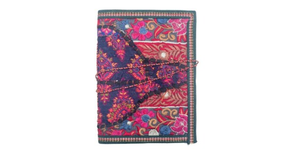 notitieboek Diary 20x15x1cm blauw en rose multicolor A5