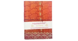 notitieboek sari A4 oker en rood