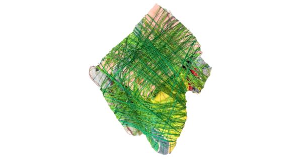 wandobject Bound 9 h36xbr26xd10cm groene draad