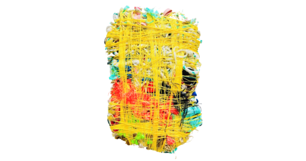 wandobject Bound 5 h28xbr20x5cm geel en multicolor