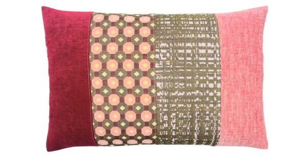 kussen Mix & match 40x60cm Sale rood en lichtroze