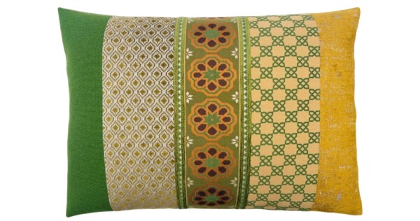 kussen Alhambra 50x70cm groen en goud