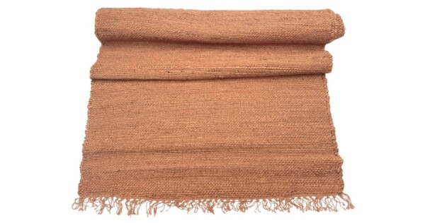 loper en vloerkleed Jute 70x150cm roestkleur