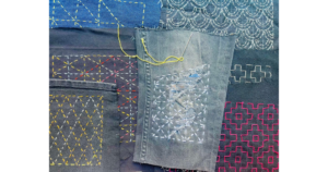 workshop textiel recyclen 2 repareren en sashiko