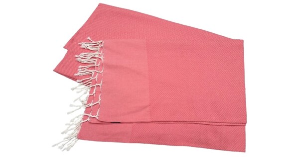 grand foulard plaid Katoen 190x300cm rood roze