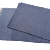 grand foulard plaid Katoen 190x300cm donkerblauw
