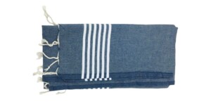 HK47 hammamdoek 95x200cm blauw gestreept