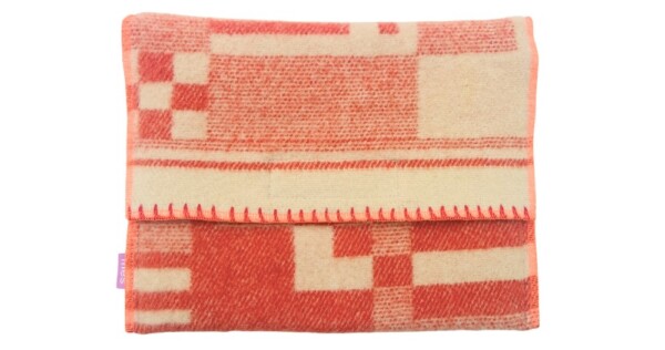 TS20b laptoptas Denim 35x25cm wit met rood