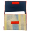 TS41a laptoptas Neon 35x25cm geel met blauw en grijs