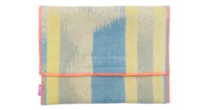 TS41a laptoptas Neon 35x25cm geel met blauw en grijs